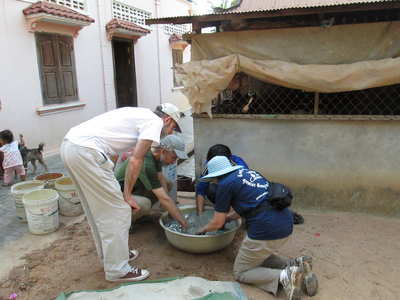 Cleaning sand