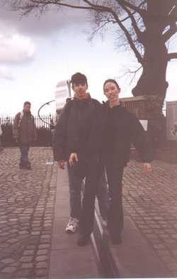 Katherine and Matt straddling the prime meridian...see below!