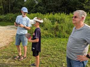 Max flying the drone