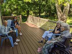 Visiting on the Deck