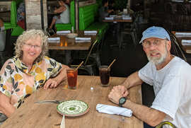 Eating outdoors